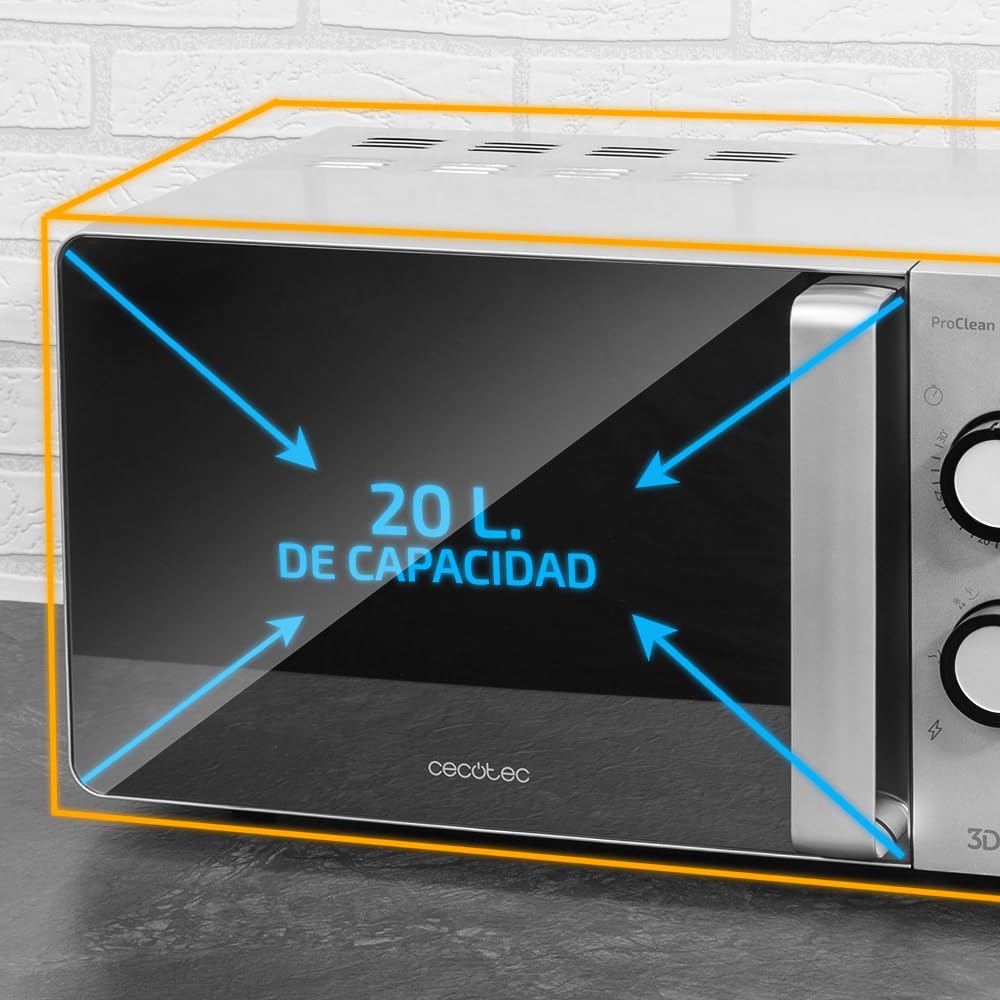 Mikrowelle 20L – 700W, Silber