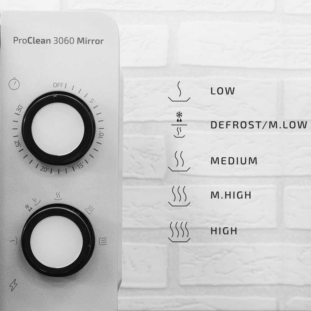 Mikrowelle 20L – 700W, Silber